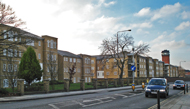 looking along Shooters Hill