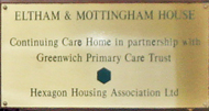 Brass plaque