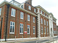 front elevation from the east