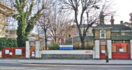 across Mile End road